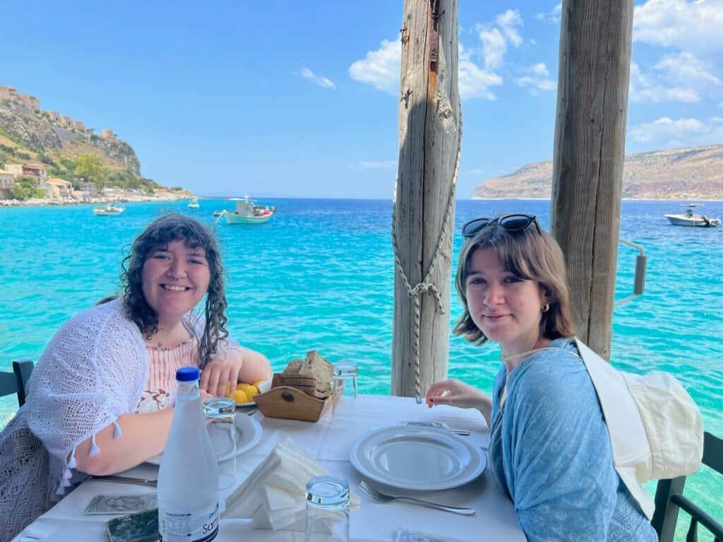 Lunch in the lagoon.